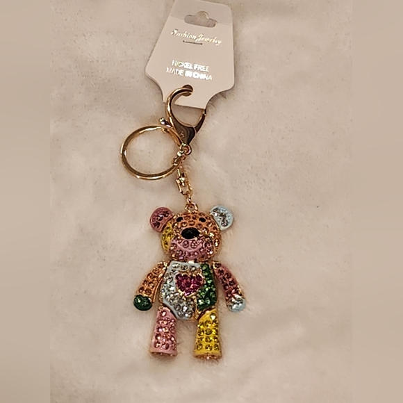 Accessories - Multicolor Movable Teddy Bear Keychain Bag Charm